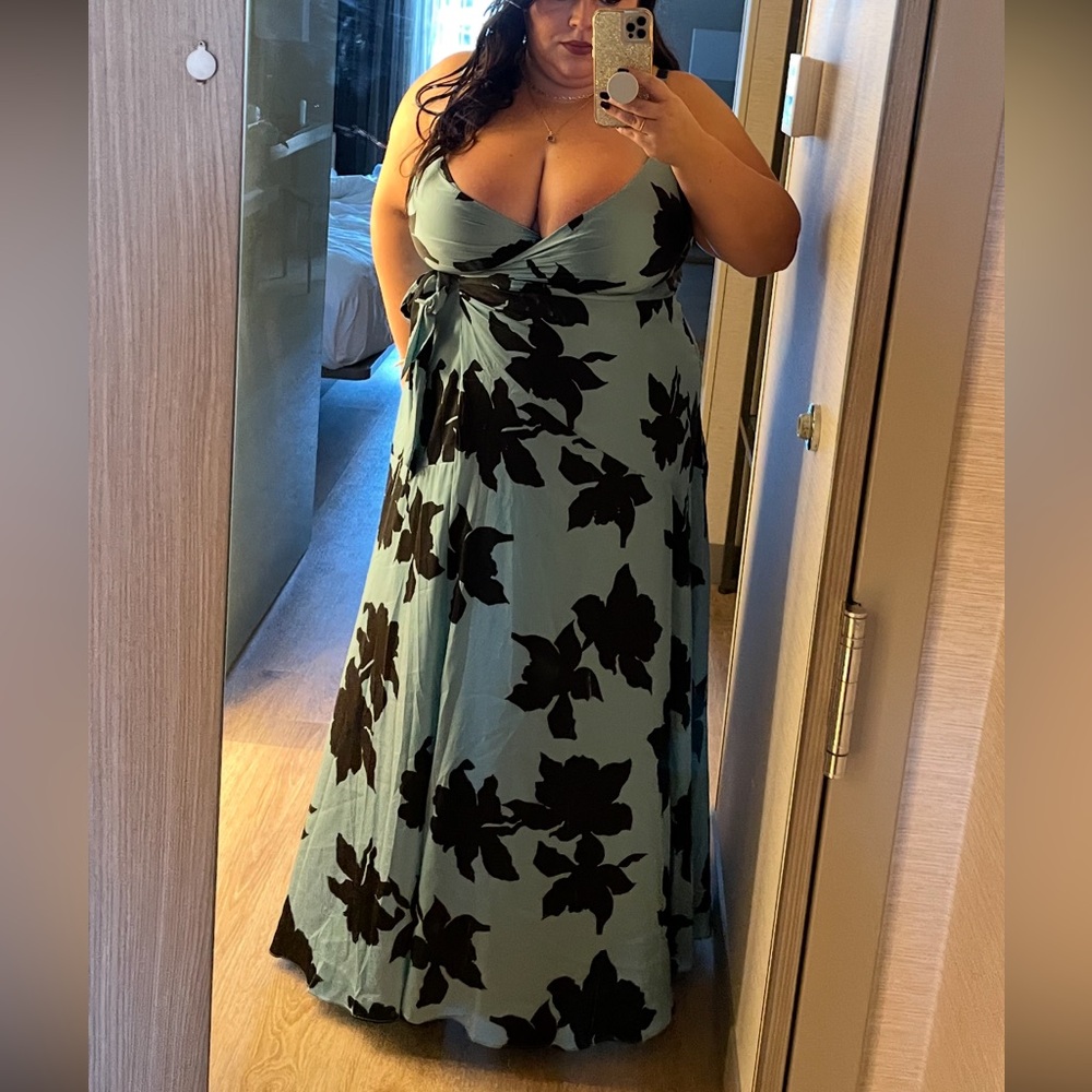 Anthropologie Hutch Floral Wrap Maxi Dress